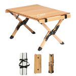 Outdoor Pine Camping Egg Roll Table