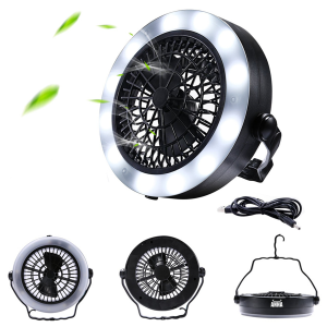 Portable Fan With Led Lantern