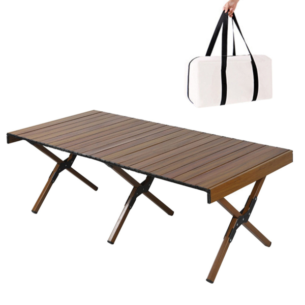 Portable 4-6 Person Roll-Up Picnic Table