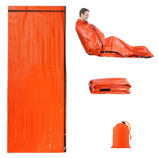 Orange First Aid Sleeping Bag