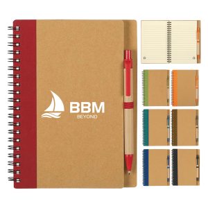 Eco-Inspired Spiral Notebook & Pen