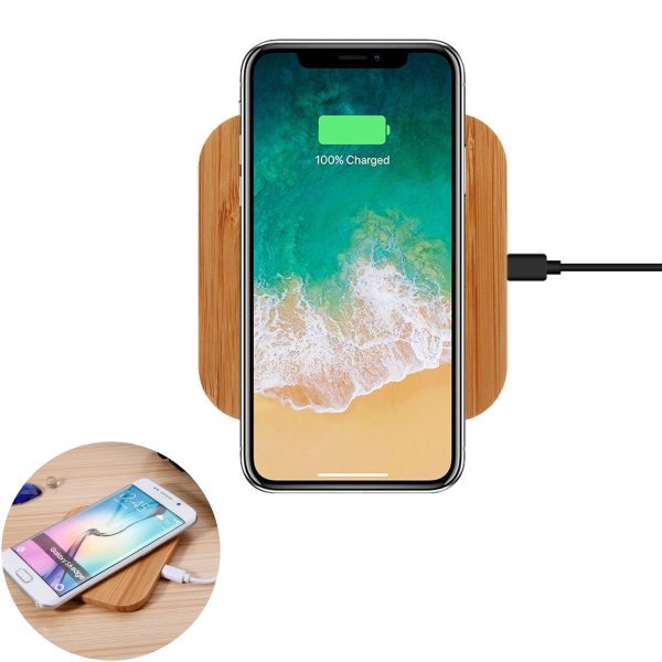 Panda Bamboo 5W Wireless Charger With Dual Usb Ports