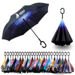 Windproof Double Layer Folding Inverted Umbrella