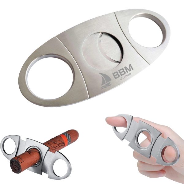 Stainless Steel Double Blade Cigar Cutter