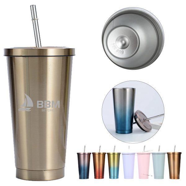 Insulated Stainless Steel Water Bottles With Straw