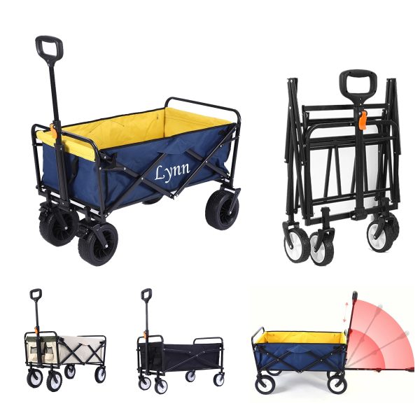 Folding Tibetan Blue Outdoor Camping Trolley