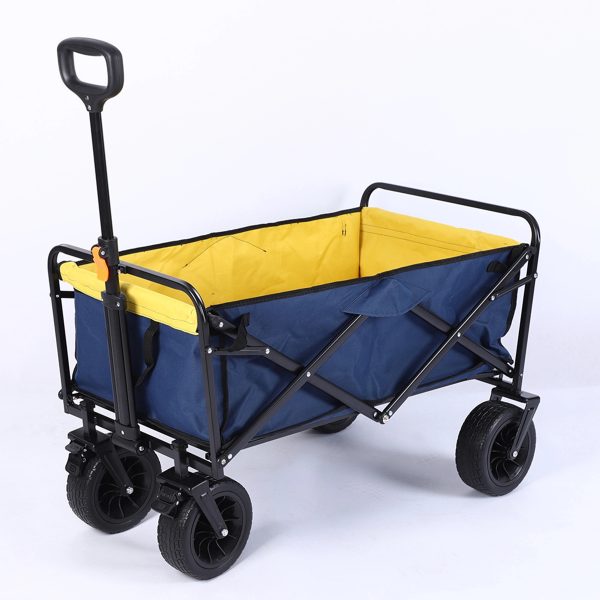 Folding Tibetan Blue Outdoor Camping Trolley