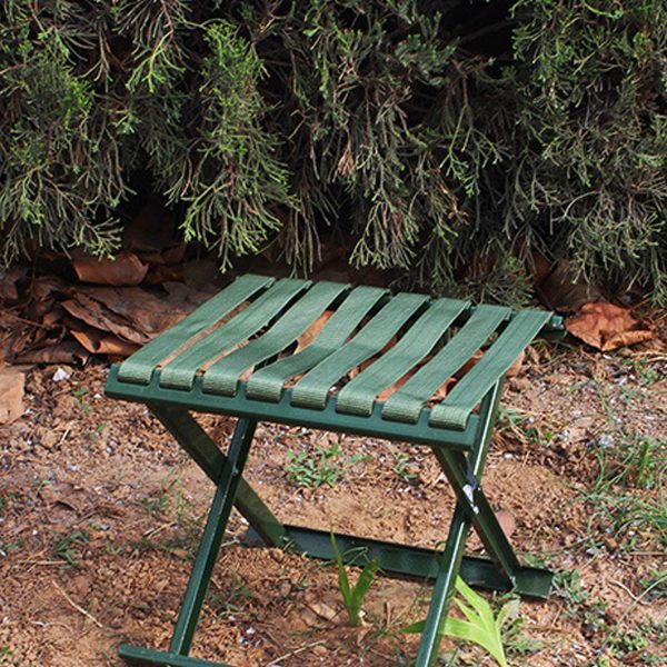 Outdoor Portable Folding Iron Oxford Stool