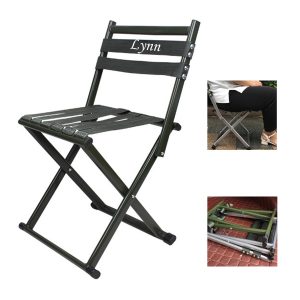 Outdoor Portable Folding Iron Oxford Chair