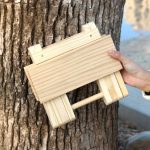 Solid Wood Portable Folding Stool