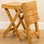 Solid Wood Folding Stool