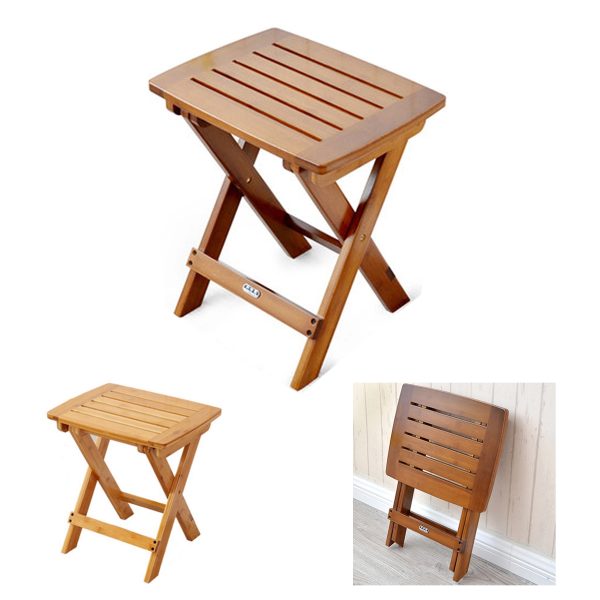 Solid Wood Folding Stool