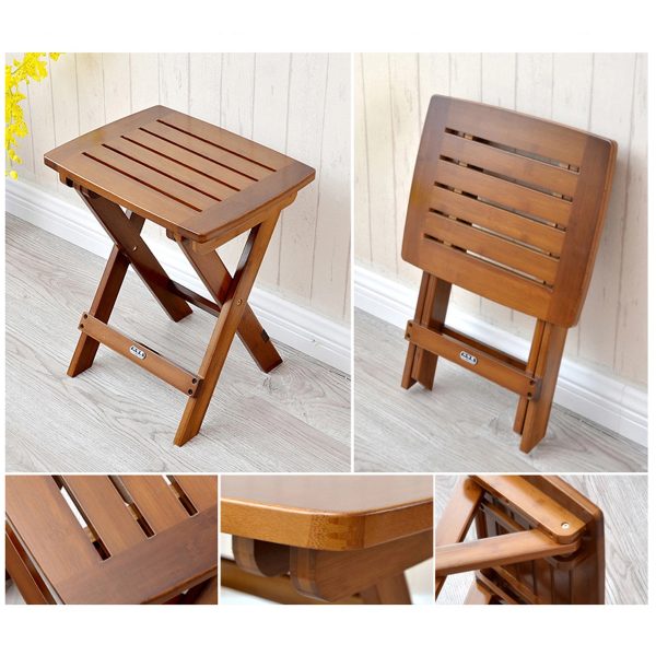 Solid Wood Folding Stool