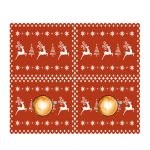 Christmas Felt Guest Mat Coaster Set