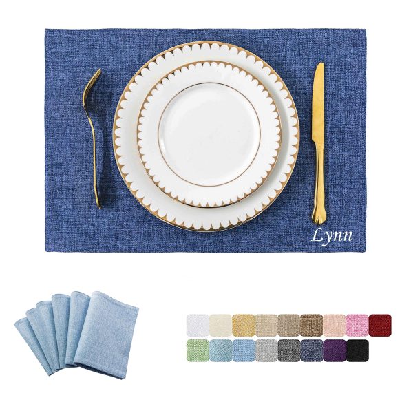 Double Layer Linen Placemat Table Mat