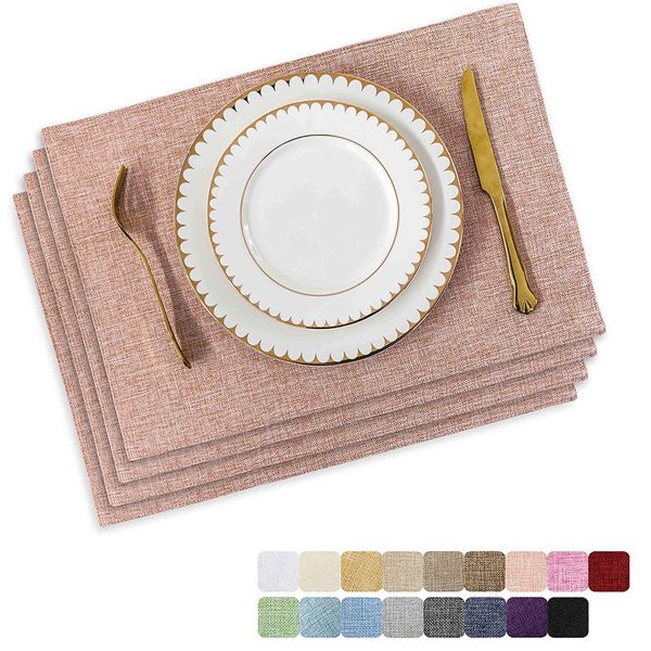 Double Layer Linen Placemat Table Mat