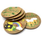 Laser Solid Wood Colored Coasters