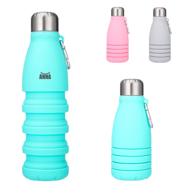 19Oz Silicone Foldable Water Bottles