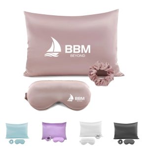 Silky Satin Pillow Covers With Hidden Zipper Set Of 3