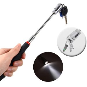 Magnetic Pick-Up Tool With Light