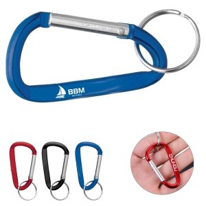 Multicolor Aluminum D Ring Shape Carabiner