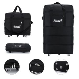 Adjustable Capacity Rolling Duffel Bag