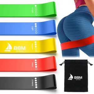 5-Piece Athletic Resistance Exercise Bands