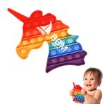 Unicorn Rainbow Push Bubbles Toy