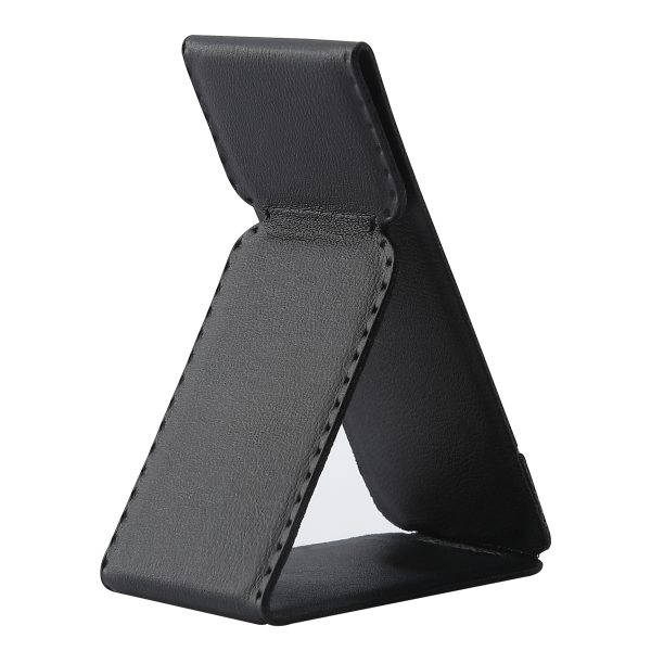 Pu Leather Functional Cell Phone Grip Stand