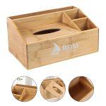 Bamboo And Wood Tissue Box