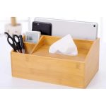 Bamboo And Wood Tissue Box