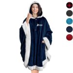 Hooded Cloak Casual Golden Velvet Slacker Blanket