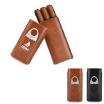 3- Finger  Leather Cigar Case