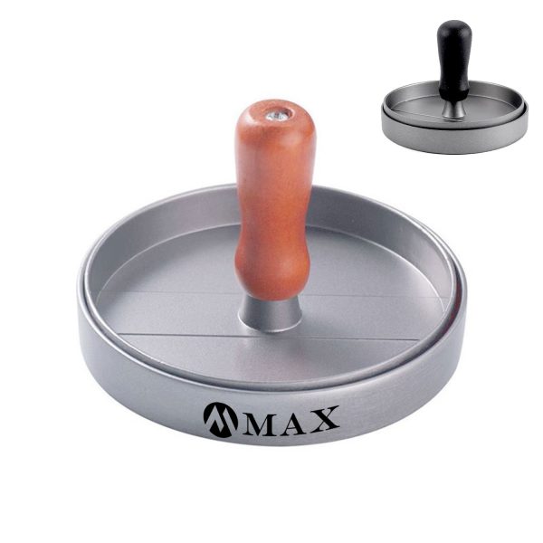 Burger manual meat press with non-stick coating