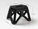 Folding Stool 9.4 Inch Outdoor Portable Chair For Camping