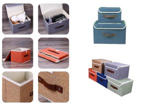 Foldable Storage Boxes With Lids 2 Pack