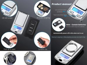 Mini Digital Pocket Scale Shape Of Car Key