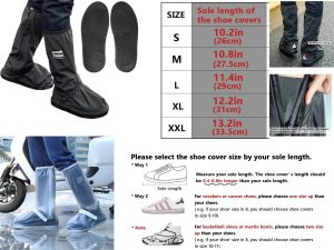 Waterproof Rain Boot Shoe Cover With Reflector