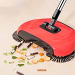 Household Hand Push Rotary Broom Dustpan Sweeper