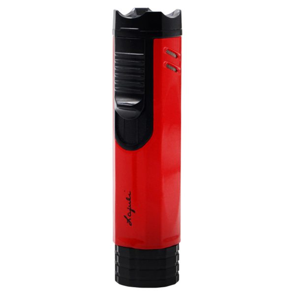 Triple Jet Flame Cigar Lighter with Punch Draw Enhancer