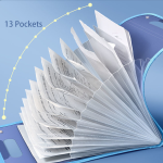 A4 Vertical File Organizer With 13 Pockets