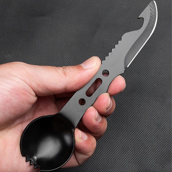 Stainless steel whistle/knife/fork/spoon integrated tablewar