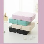 Vintage Single-Layer High-End Leather Jewelry Storage Box