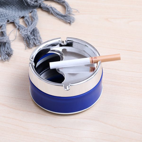 Simple and stylish sealed stainless steel ashtray