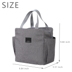 Portable Lunch Cooler Bag w/ Side Pockets