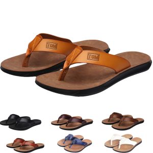 Leisure Large Zize Soft Bottomed Beach Men's Flip Flops