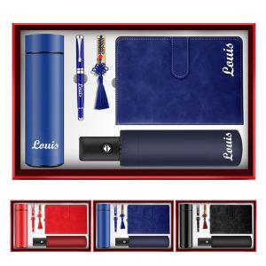 Practical Insulated Cup Notebook U Disk Umbrella Gift Set