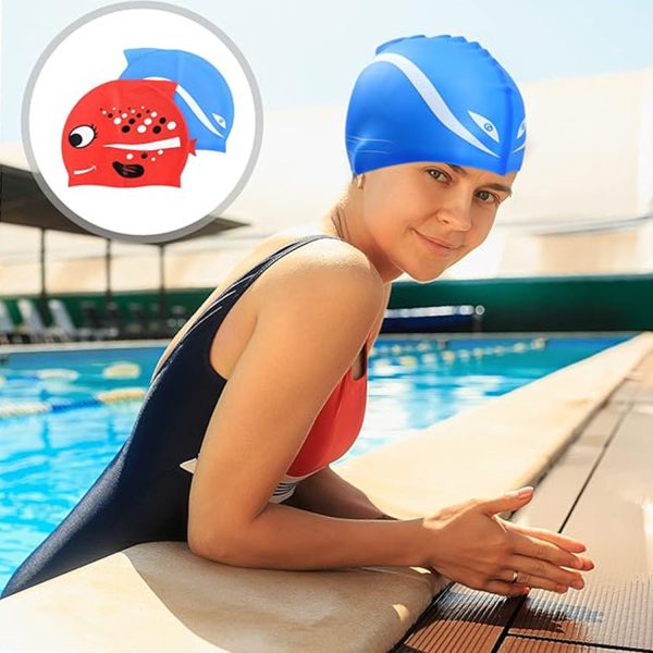 Fish Swim Caps For Children