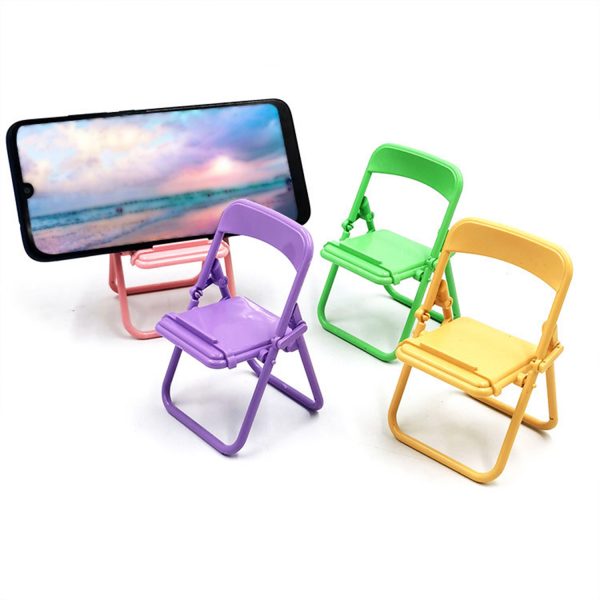 ABS Foldable Mini Chair Cell Phone Stand