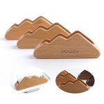 Wooden Business Card Stand Desktop